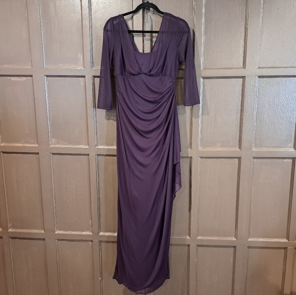 Alex Evenings plum formal gown